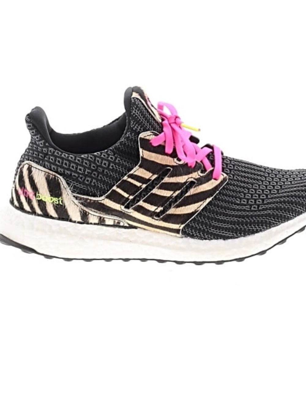adidas Ultraboost Zebra Accent Sneaker - Black, Beige & Pink